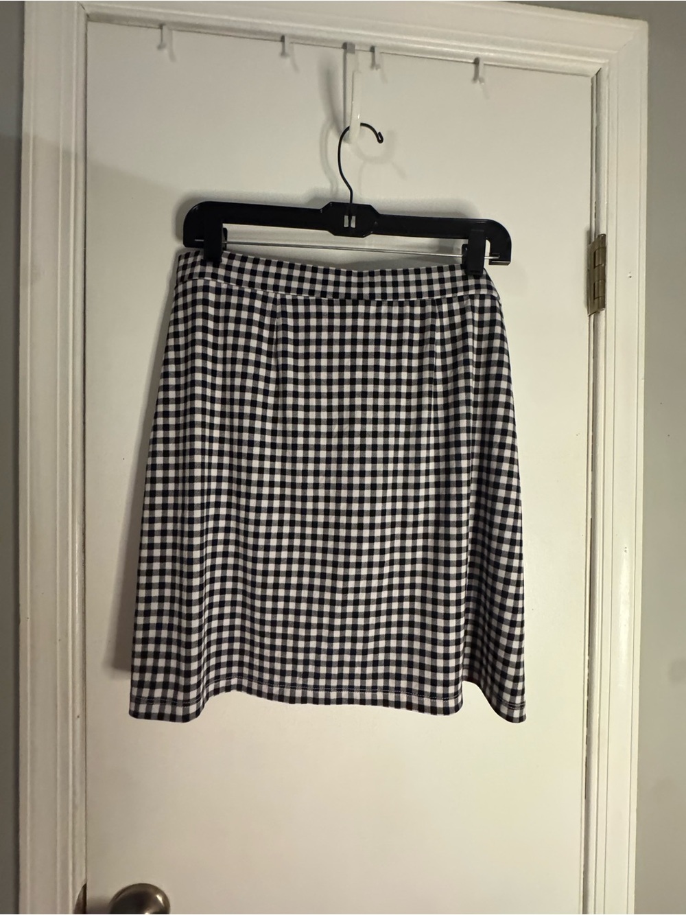 Susan Graver Black and White Gingham Skort